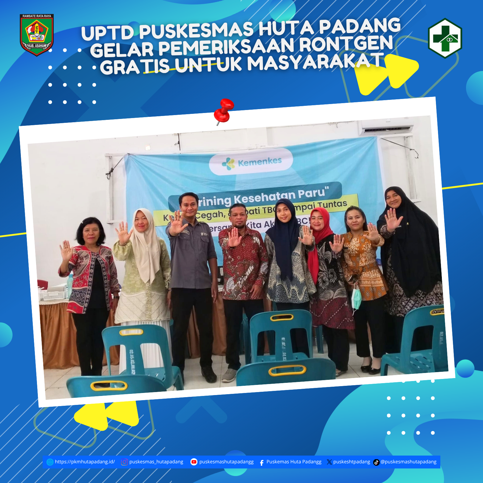 UPTD Puskesmas Huta Padang Gelar Pemeriksaan Rontgen Gratis untuk Masyarakat